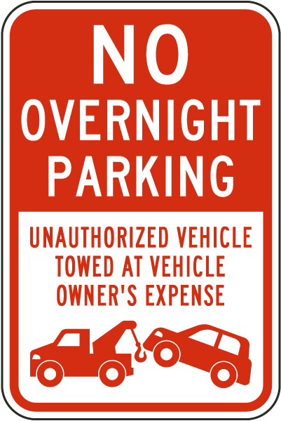 No Overnight Parking